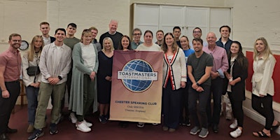 Primaire afbeelding van Chester Speaking Club (Toastmasters) Monthly In-Person Meetings