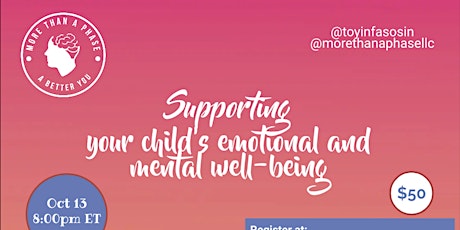 Supporting your Child's Emotional & Mental Well-being Workshop