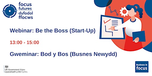Be the Boss (Start-Up)   |  Bod y Bos (Busnes Newydd)