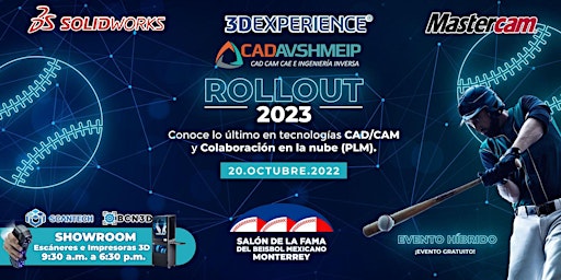 ROLLOUT SolidWorks, 3D Experience y Mastercam 2023  Presencial