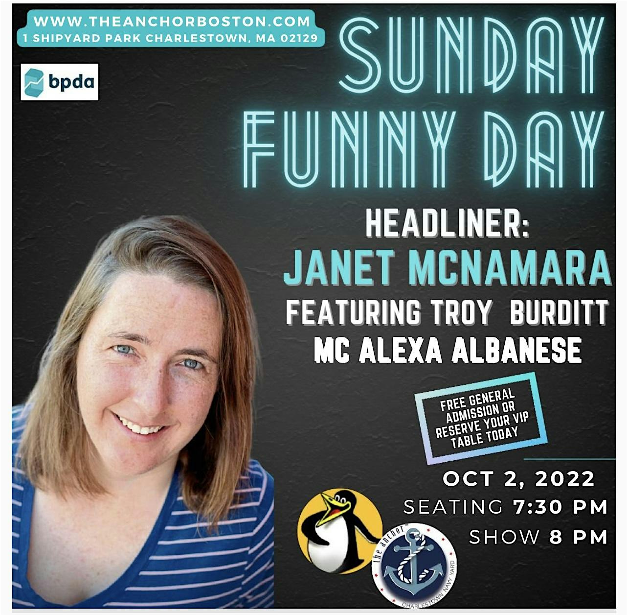 Stand-up at The Anchor, Charlestown: Sunday Funny Day