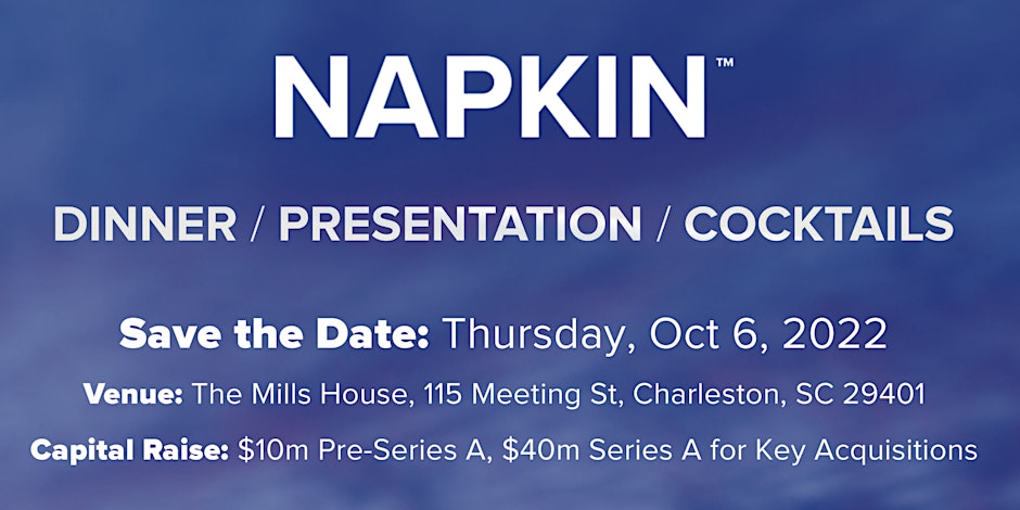 Napkin – Pre-Series A Presentation & Investor Dinner