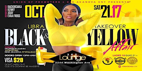 LIBRA TAKEOVER Black and Yellow Affair primary image