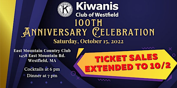 Kiwanis Club of Westfield's 100th Anniversary Gala