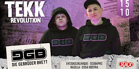 DIE GEBRÜDER BRETT LIVE | TEKK REVOLUTION | 15.10.22 | Sax Club Dölzig
