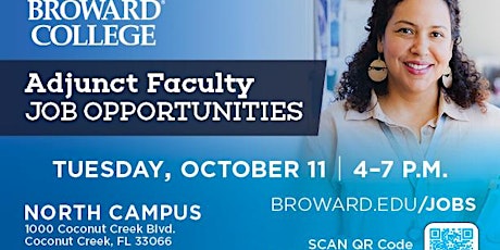 Broward College North Campus – Adjunct Faculty Job Fair