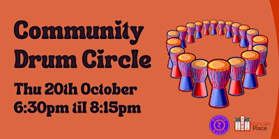 Community Drum Circle with Moving Music