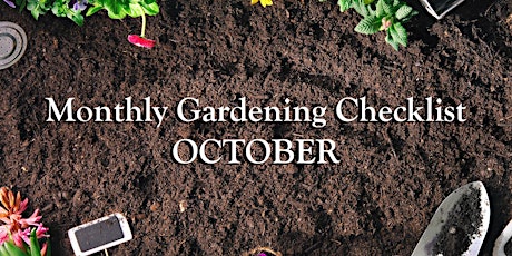 LIVE STREAM: Monthly Gardening Checklist for October with David