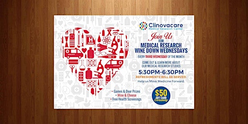 Medical Research Wine Down Wednesdays