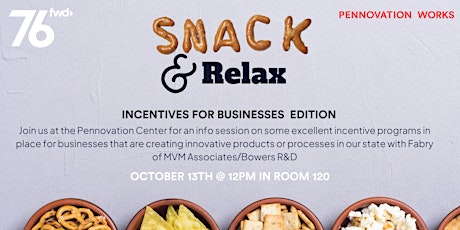Snack & Relax: Incentives for Innovative PA Companies – Sellable Tax Credit