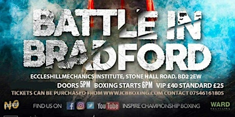 Battle In Bradford Boxing Event 19/11/22