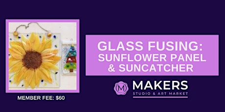 Fused Glass Sunflower & Suncatcher