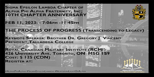 Sigma Epsilon Lambda - 10 yr Chapter Anniversary
