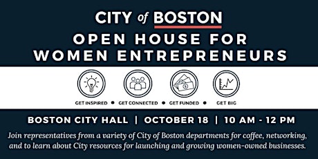 City of Boston Open House For Women Entrepreneurs primary image
