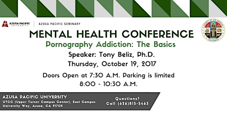 Mental Health Conference: Pornography Addiction: The Basics primary image