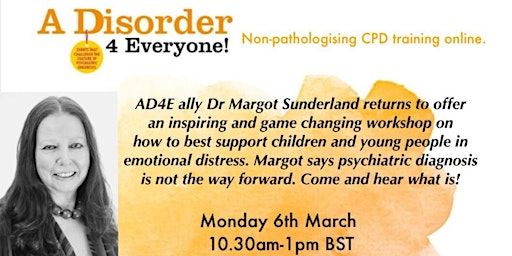 An online workshop with Dr Margot Sunderland.