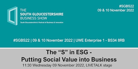 The “S” in ESG - Putting Social Value into Business
