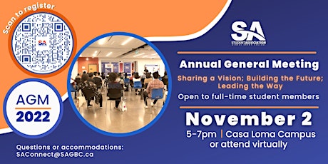 SAGBC Annual General Meeting - Fall 2022
