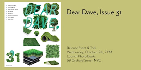 Dear Dave, Release Event & Talk