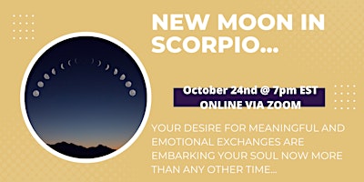 New Moon in Scorpio with Partial Solar Eclipse