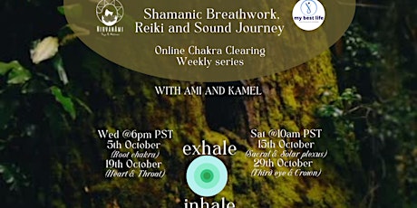 Chakra clearing series: 4 Online Shamanic Breathwork, Reiki &Sound ceremony