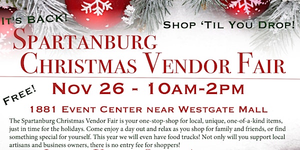 Spartanburg Christmas Vendor Fair