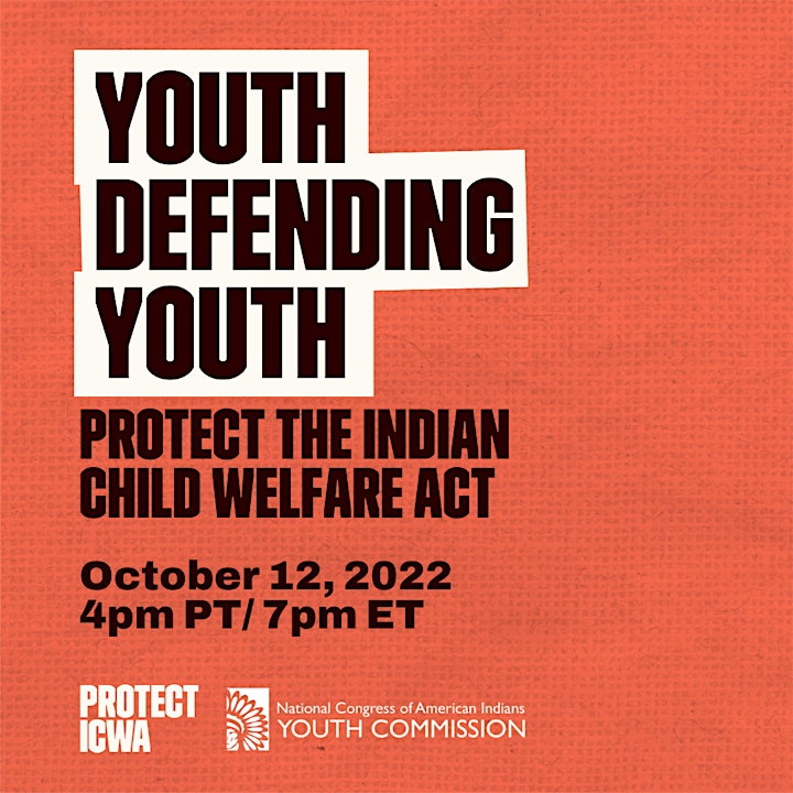 Youth Defending Youth: Protect the Indian Child Welfare Act image