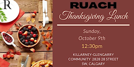 Ruach Thanksgiving Lunch