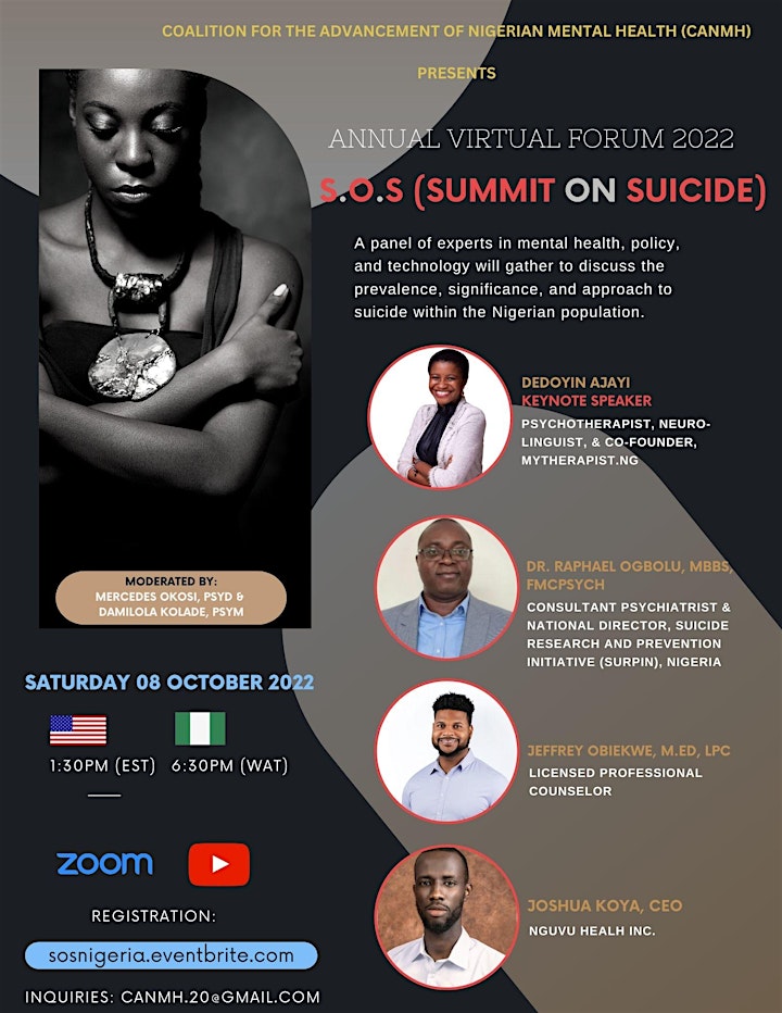 Summit on Suicide (S.O.S): A Conversation about Suicide in Nigeria image