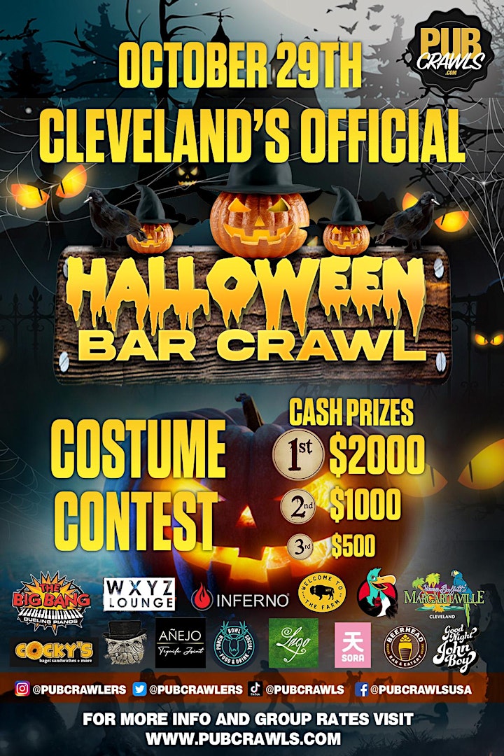 Cleveland Halloweekend Hangover Bar Crawl image