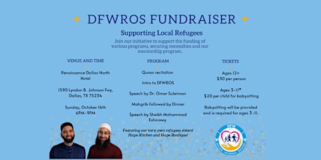 DFWROS Fundraiser - Supporting Local Refugees