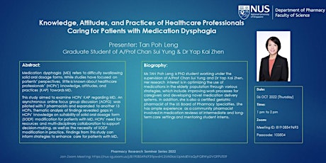 Practice of Healthcare Professionals for Patients with Medication Dysphagia
