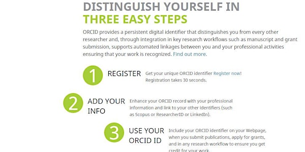 Distinguish Yourself: ORCID IDs Across Disciplines - Oct 23 to 30