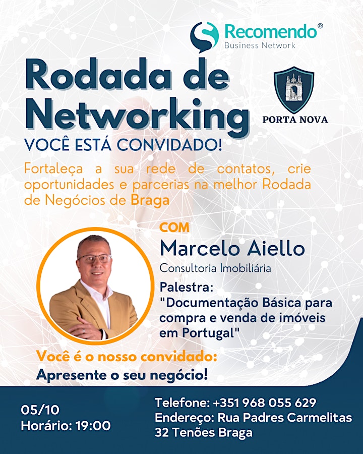 imagem Networking+ Palestra: Documentação para compra/venda em Portugal"