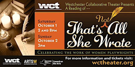WCT Celebrates the Work of Women Playwrights:  That's (Not) All She Wrote