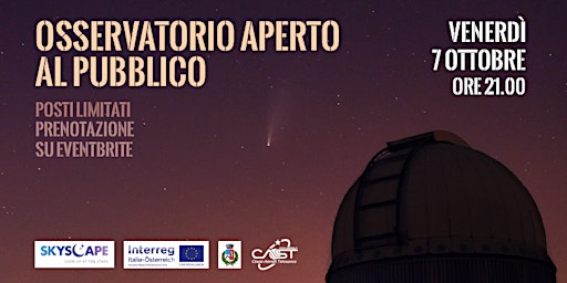 Apertura mensile al pubblico dell'Osservatorio di Talmassons ottobre 2022