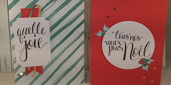 Classes de cartes Stampin'Up! de Noël avec le kit Noël au pinceau