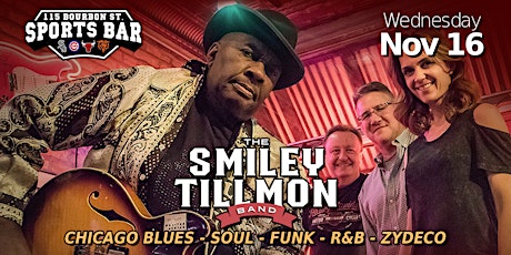 The Smiley Tillmon Band at 115 Bourbon Street - Front Stage