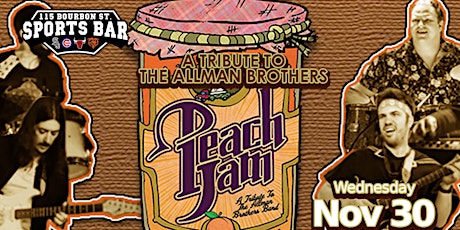 Peach Jam (Allman Brothers Tribute)  at 115 Bourbon Street - Front Stage