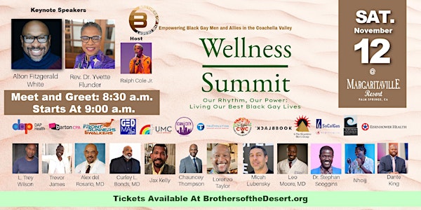 “Our Rhythm, Our Power" : Brothers of the Desert  In-Person Wellness Summit