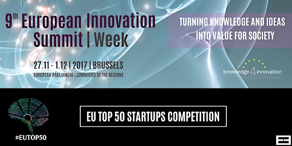 9th European Innovation Summit & EU Top 50 Startup Competition