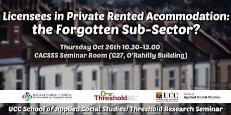 Licensees in Private Rented Accommodation: the Forgotten Sub-Sector? primary image