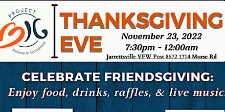 Project Big Thanksgiving Eve at Jarrettsville VFW