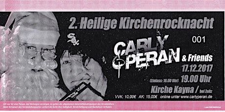 Hauptbild für Carly Peran 2. HEILIGE KIRCHENROCKNACHT 