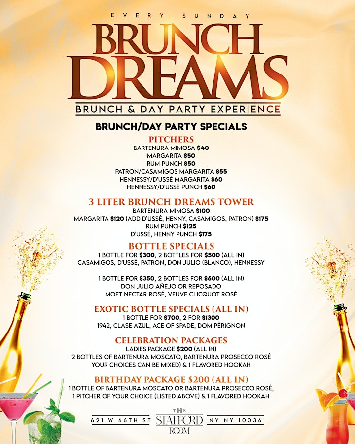 CEO FRESH PRESENTS: BRUNCH DREAMS EVERY SUNDAY BRUNCH & DAY PARTY image