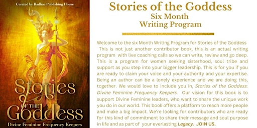Stories of the Goddess: Six Month Author & Feminine Leadership Program