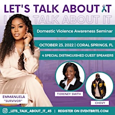 Lets Talk About It Domestic Violence Awareness Seminar