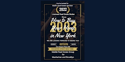 A Mallek Real Estate Seminar [How to buy your first home in New York]