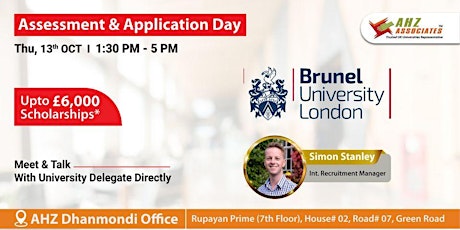 Brunel University London Assessment & Application Day – AHZ Associates Dhan