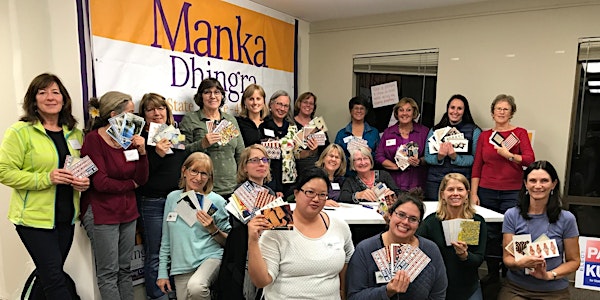 Get Out The Vote for Manka Postcard Event 10-17-17